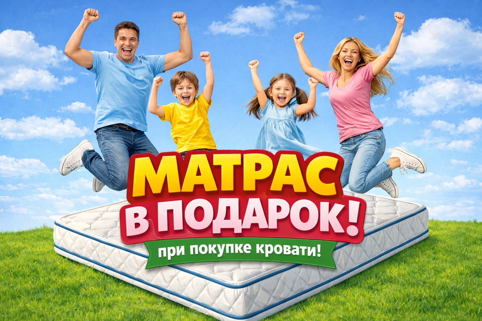 Матрас в подарок — акция